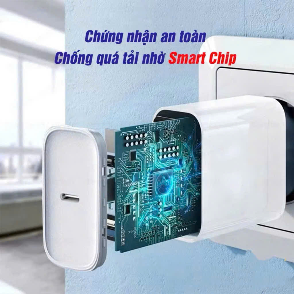 Củ sạc nhanh Charge Me 20W USB C hỗ trợ sạc Type C PD cho Phone 15 14 13 12 11 Pro Max